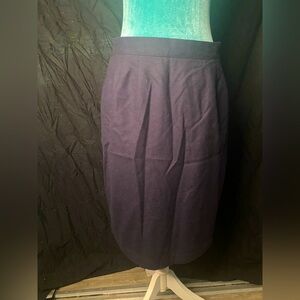 Sag harbor: 100% wool vintage navy skirt